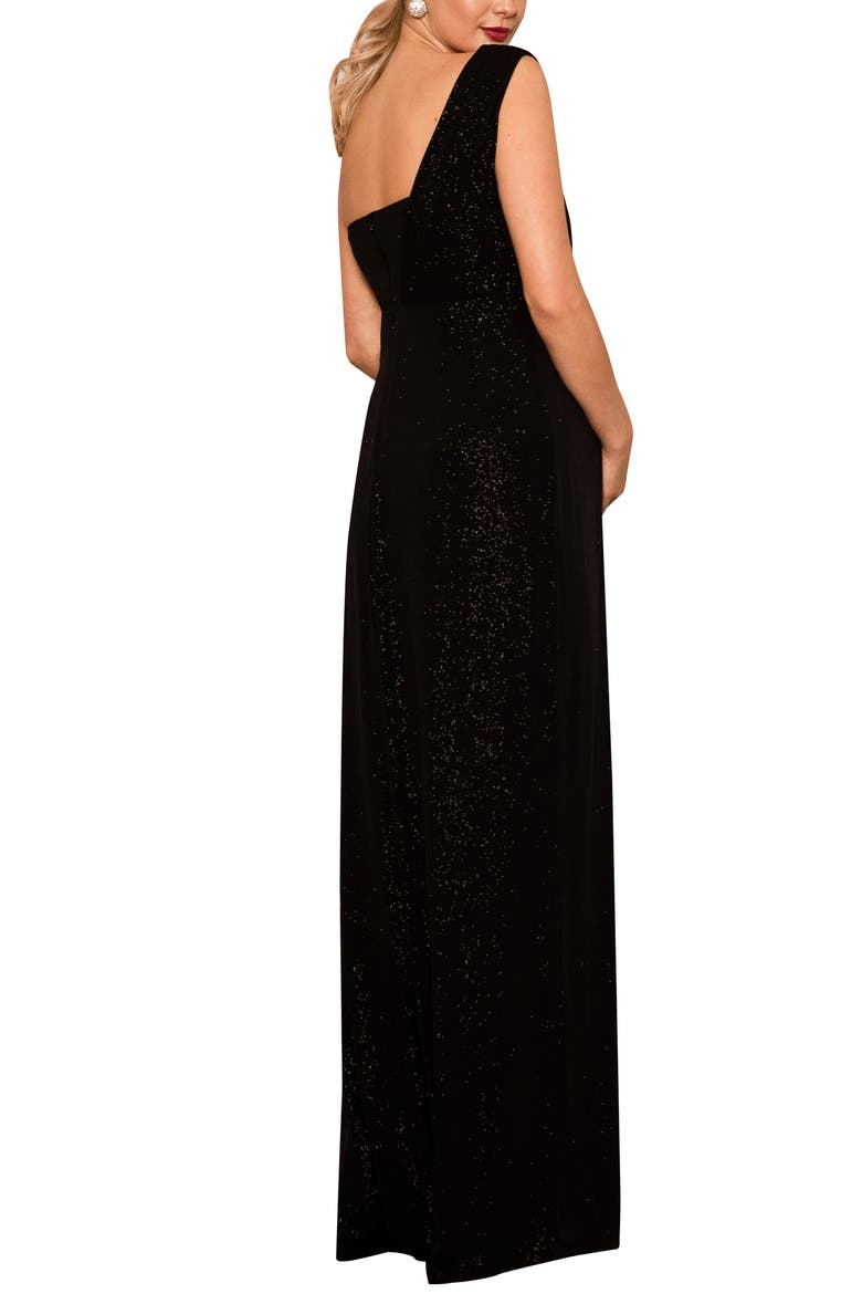 Galaxy Maternity Gown Long, Alternate, color, NIGHT SKY