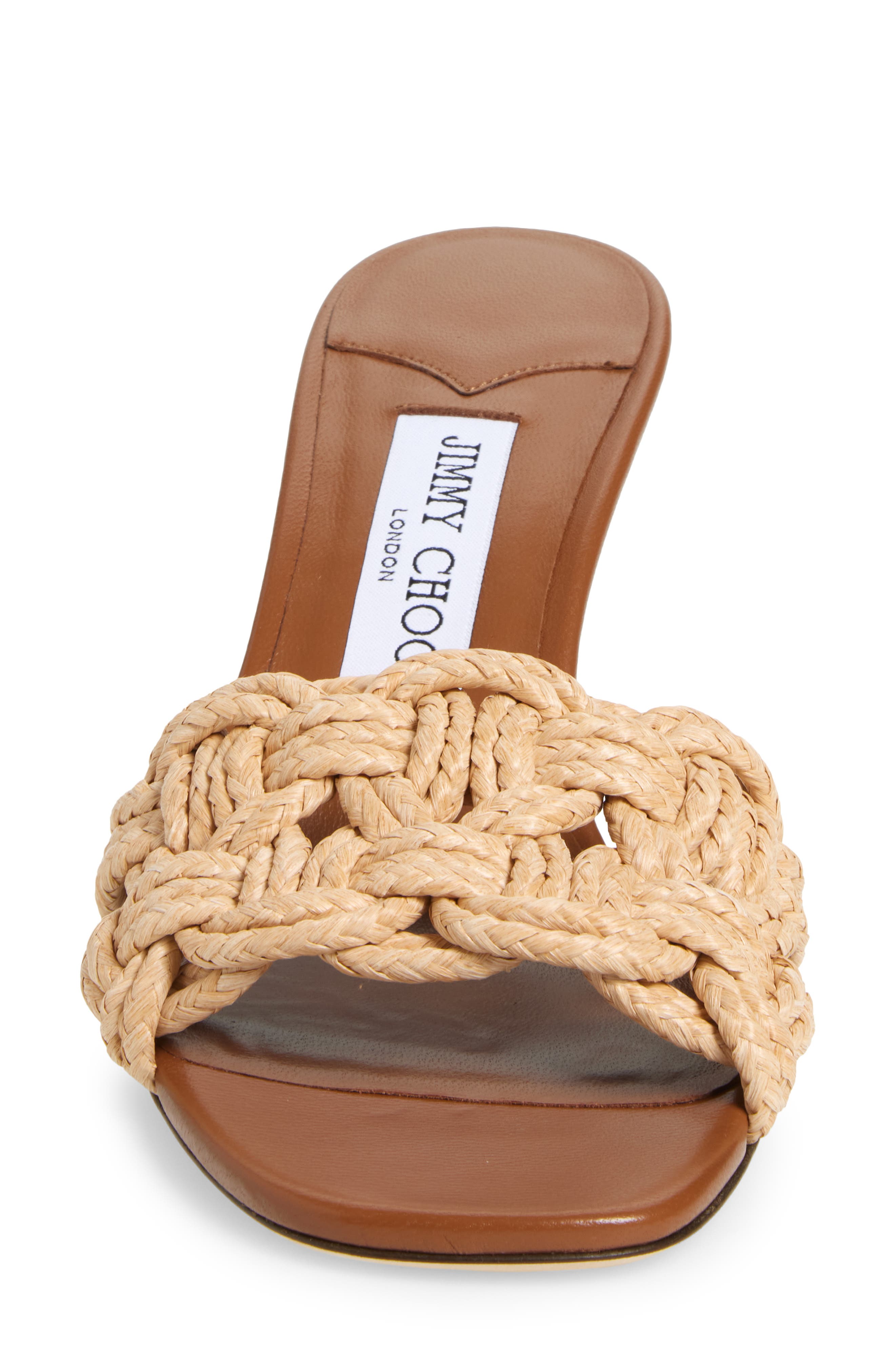 Jimmy Choo Chara Sandal, Alternate, color, Tan/ Natural
