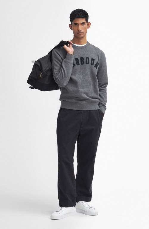 Barbour Prep Logo Crewneck Sweatshirt In Gray