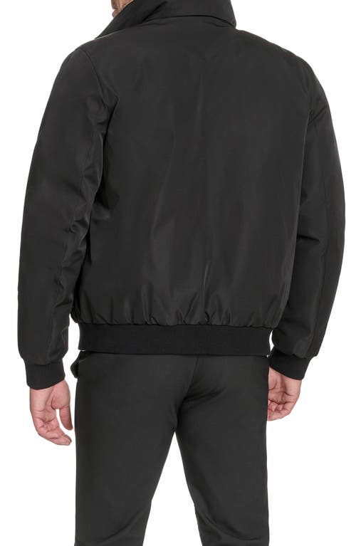 Dockers Mens Water Resistant Midweight Bomber Jacket In Black