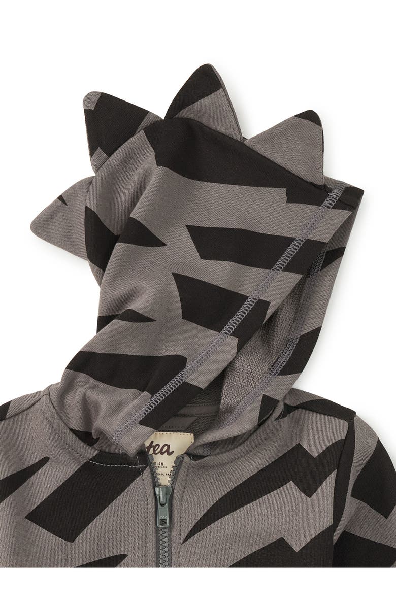 Tea Collection Spike Out Baby Hoodie, Alternate, color, Lightning Stripes