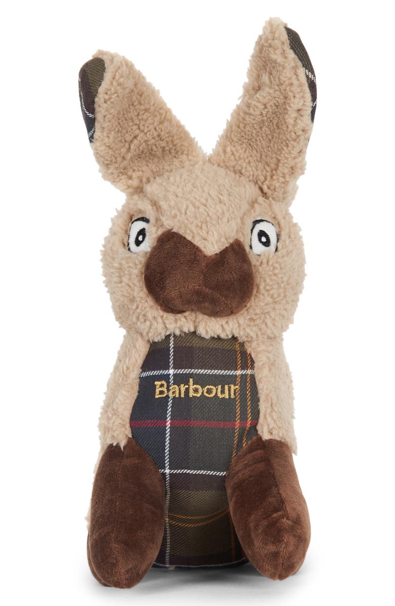Barbour Rabbit Squeaker Dog Toy, Main, color, 