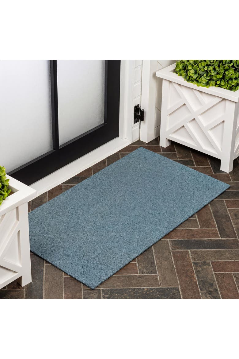 Peater Classic Casual Commercial Natural Coir Indoor/Outdoor Mat, Main, color, Coastal Blue
