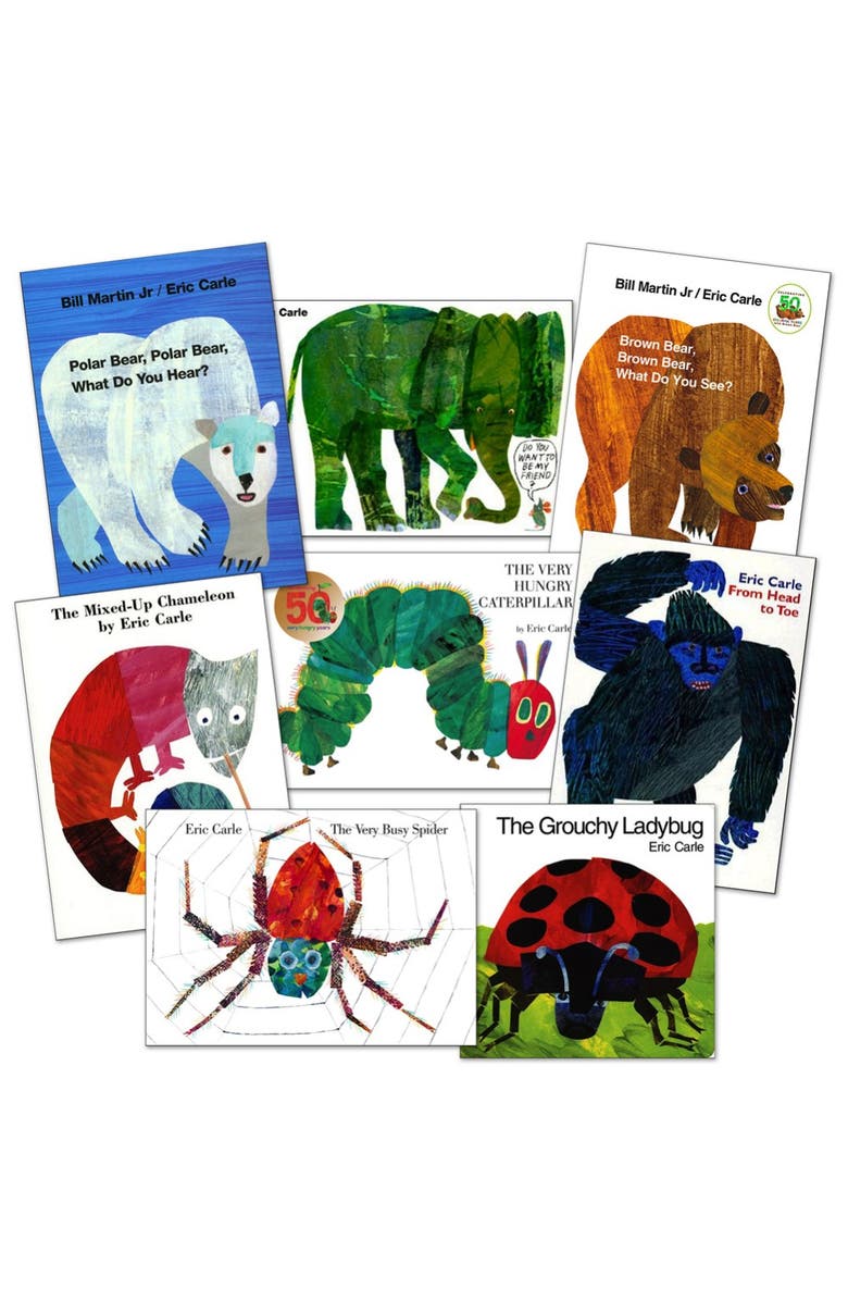 Kaplan Early Learning Company Eric Carle Board Book Collection - Set of 8, Main, color, Multicolored
