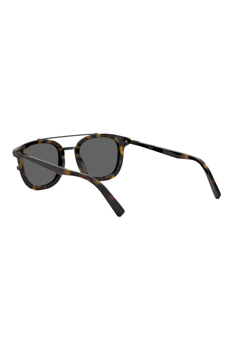 'DiorBlackSuit S14I 49mm Square Sunglasses, Alternate, color, DARK HAVANA / SMOKE MIRROR