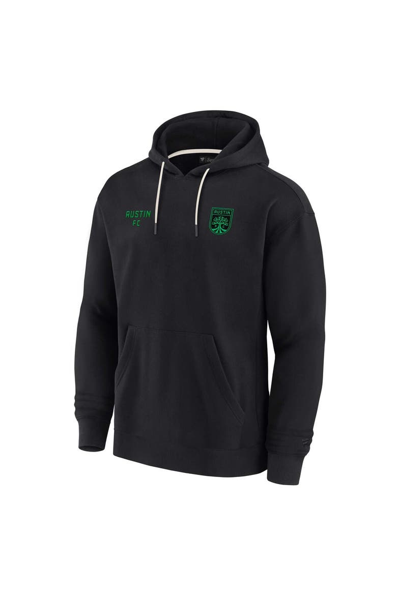 Unisex Fanatics Signature Black Austin FC Elements Super Soft Fleece Pullover Hoodie, Alternate, color, Black