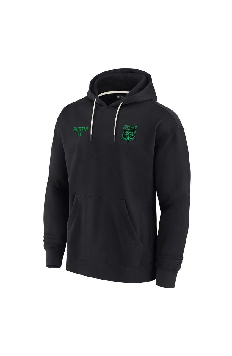 Fanatics Signature Unisex Fanatics Signature Black Austin FC Elements Super Soft Fleece Pullover Hoodie, Alternate, color, Black