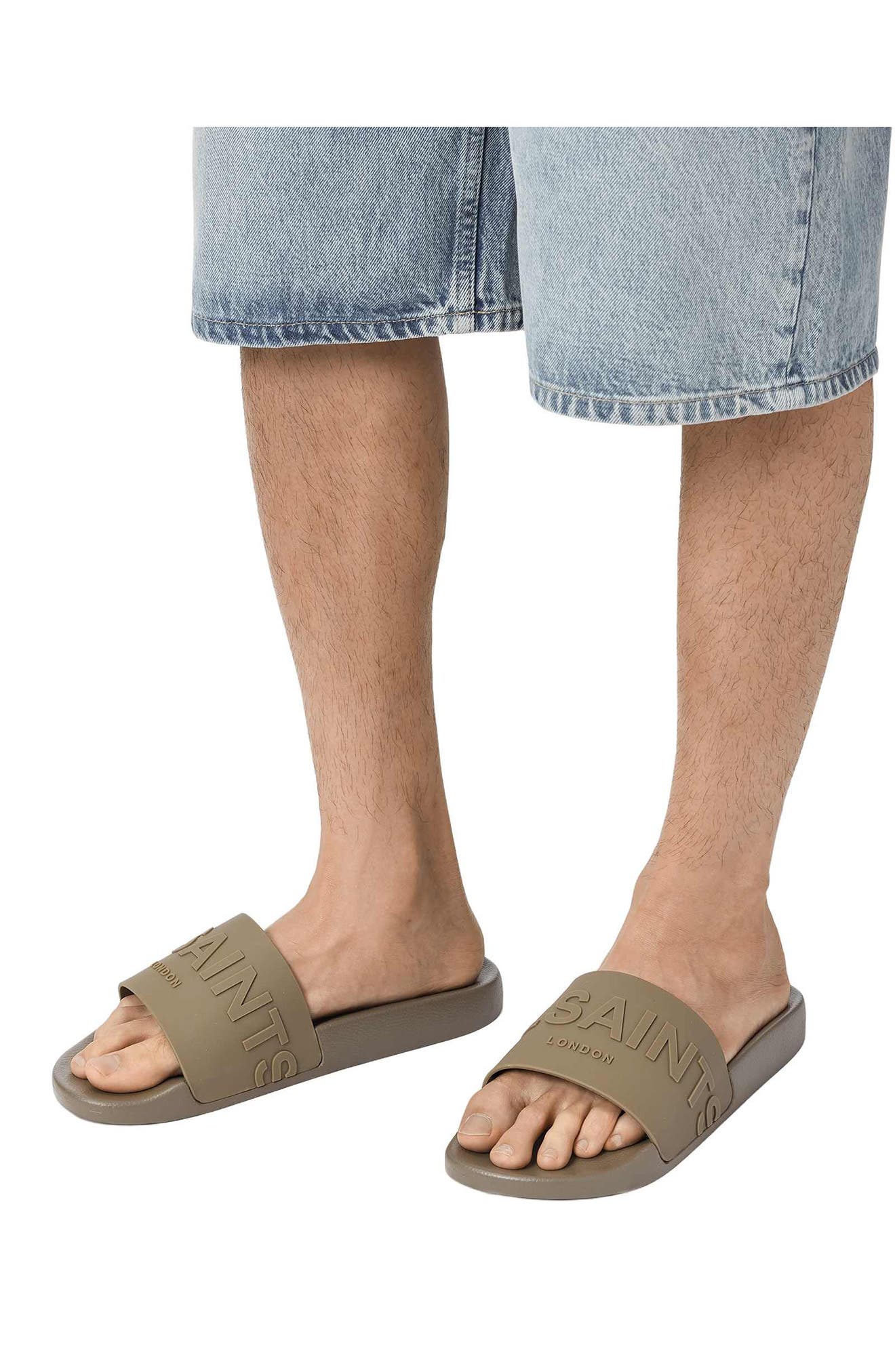 Biggy Slide Sandal, Alternate, color, WILD GREEN