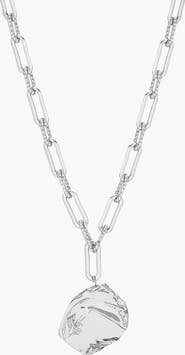 YOJ Maxi Mao Pendant Necklace in Silver