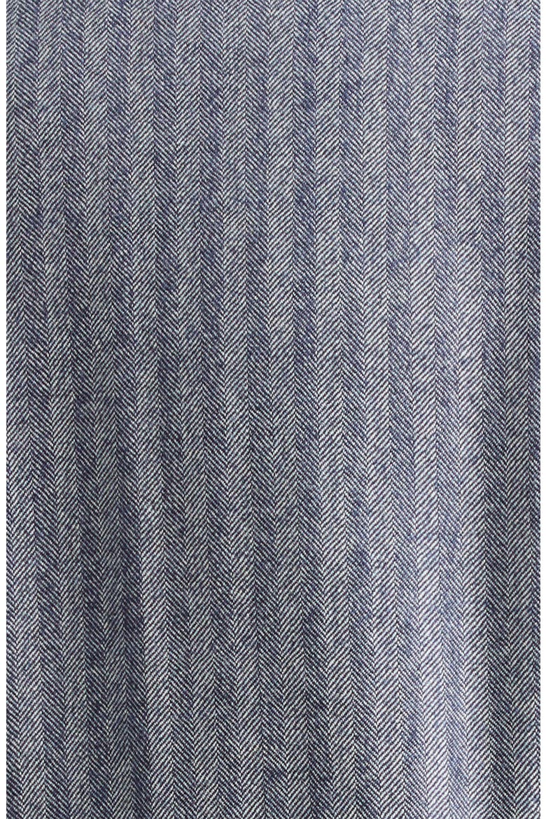 Double Breasted Herringbone Stretch Wool Blazer, Alternate, color, DENIM BLUE