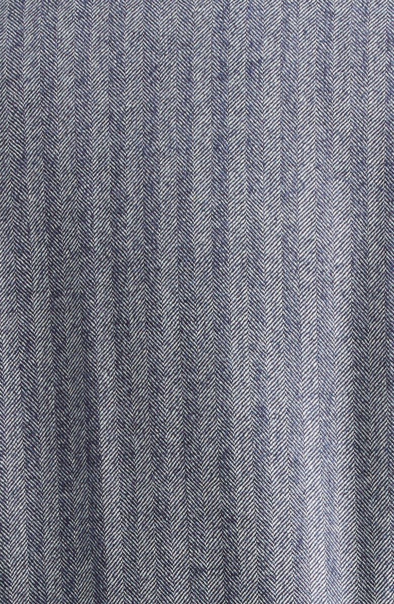 Eleventy Double Breasted Herringbone Stretch Wool Blazer, Alternate, color, 