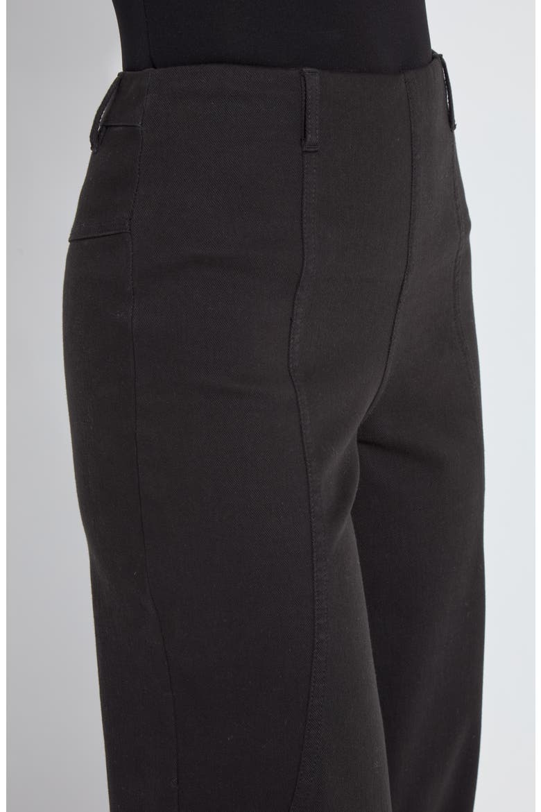Amabel High Waist Seamed Barrel Leg Jeans, Alternate, color, BLACK