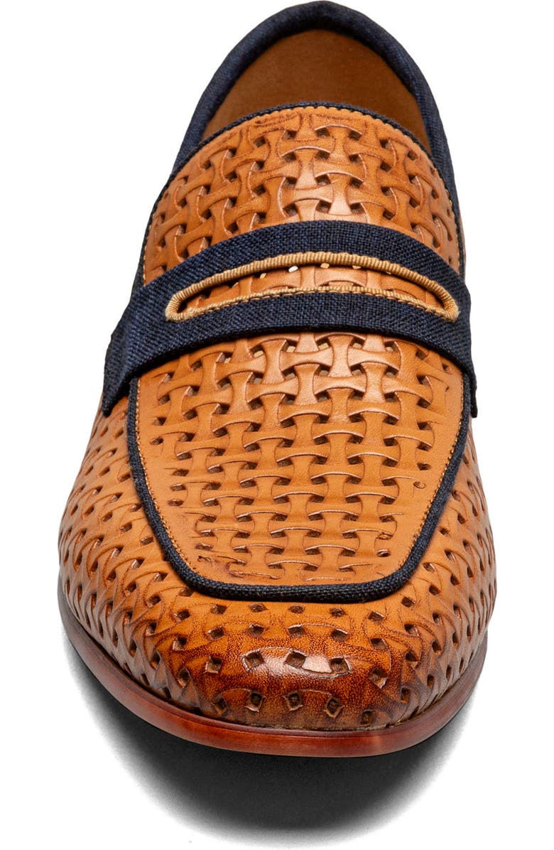 Stacy Adams Winstead Saddle Penny Loafer, Alternate, color, Natural