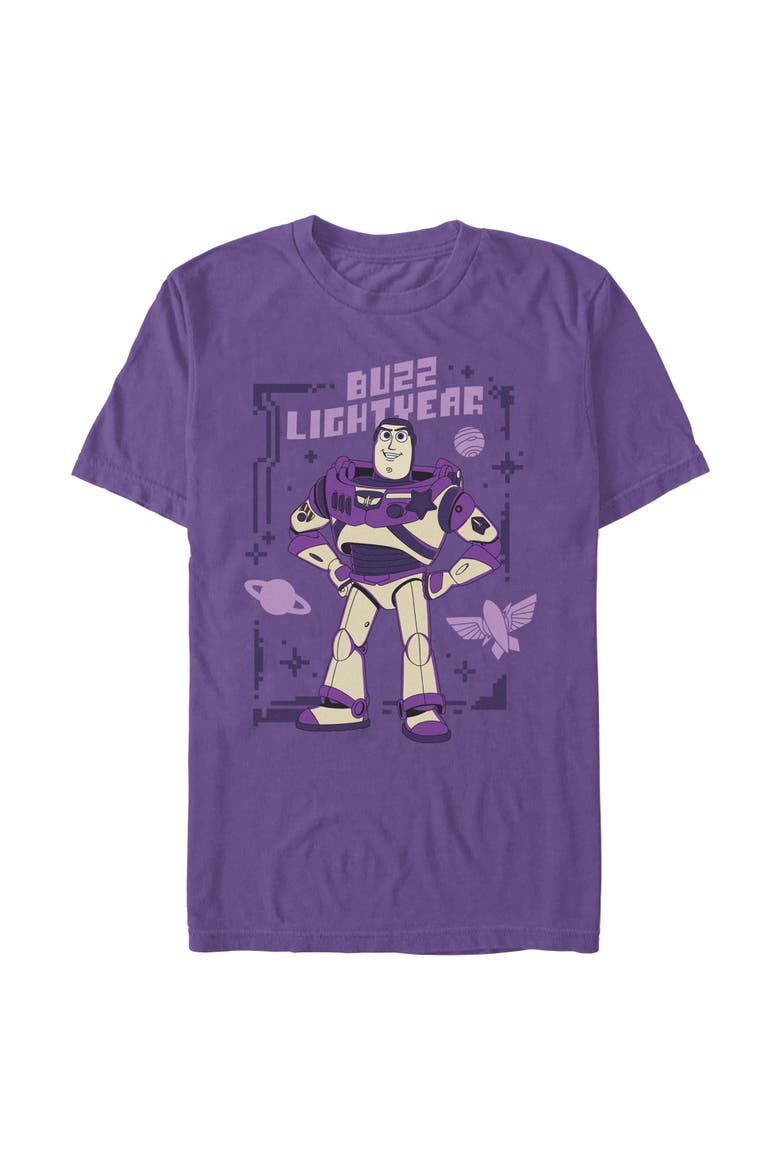 Men's Toy Story 5 Purple Buzz Frame  Graphic T-Shirt, Main, color, Purple