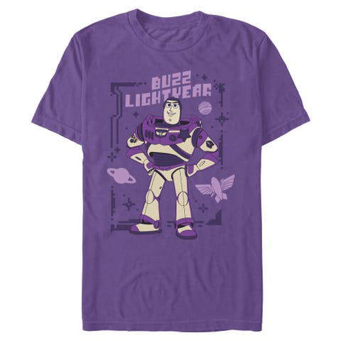 Men's Toy Story 5 Purple Buzz Frame  Graphic T-Shirt