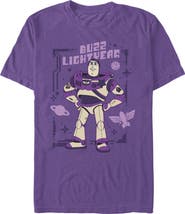 Toy Story 5 Men's Toy Story 5 Purple Buzz Frame Graphic T-Shirt