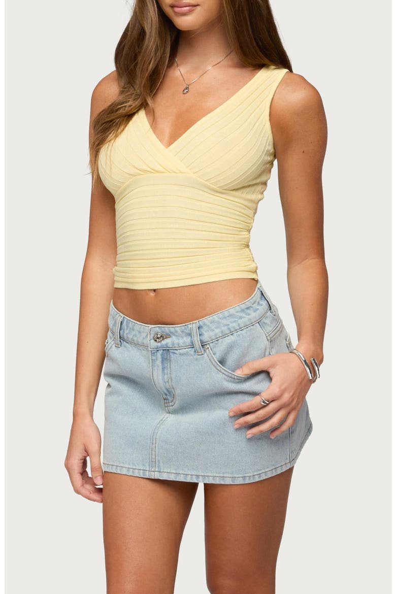Beach Rib Sweater Tank, Alternate, color, LIGHT-YELLOW