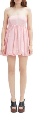 Bardot Benita Strapless Bubble Hem Babydoll Minidress