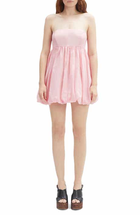 Benita Strapless Bubble Hem Babydoll Minidress