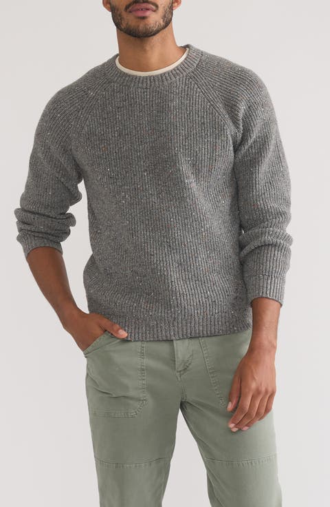 Inverness Crewneck Nep Cotton Blend Sweater
