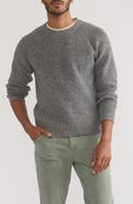 Marine Layer Inverness Crewneck Nep Cotton Blend Sweater