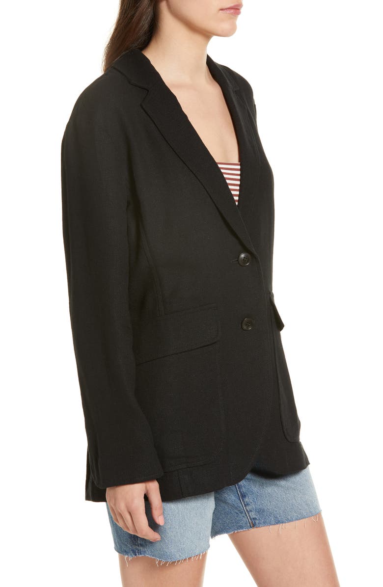 Madewell Larsen Breezewoven Linen Blend Blazer, Alternate, color, 