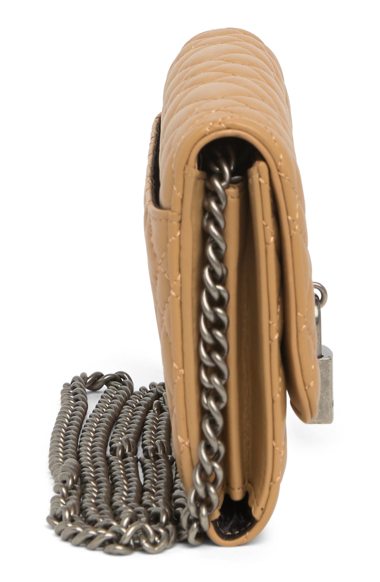 Kurt Geiger London KURT GEIGER Brixton Quilted Chain Wallet, Alternate, color, 