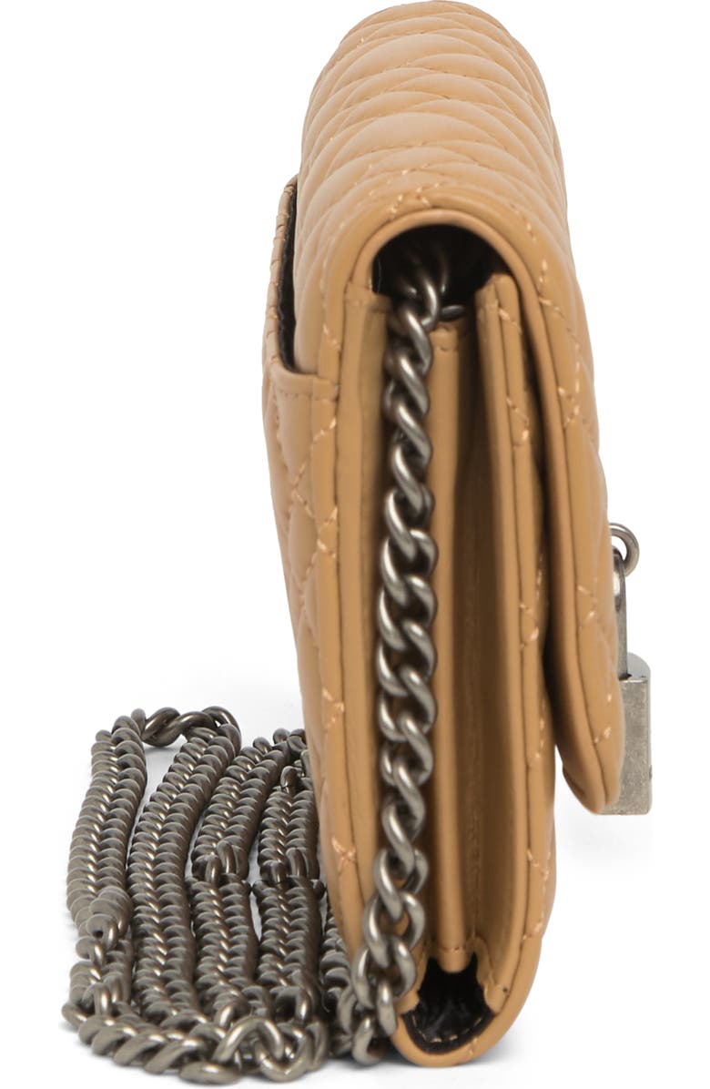 Kurt Geiger London KURT GEIGER Brixton Quilted Chain Wallet, Alternate, color,