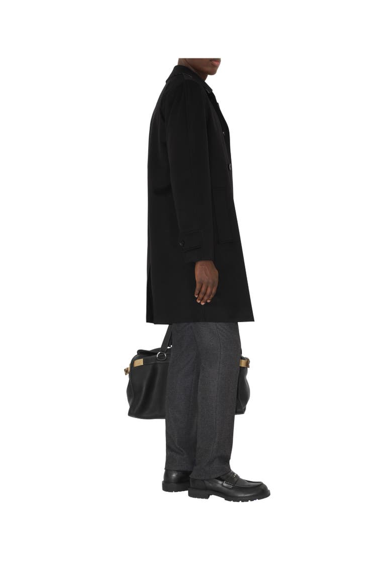 Mid-length Cashmere Car Coat, Alternate, color, Black