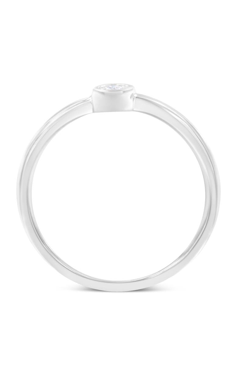 Haus of Brilliance Silver Miracle-Set Diamond Round Shaped Promise Ring, Alternate, color, Silver