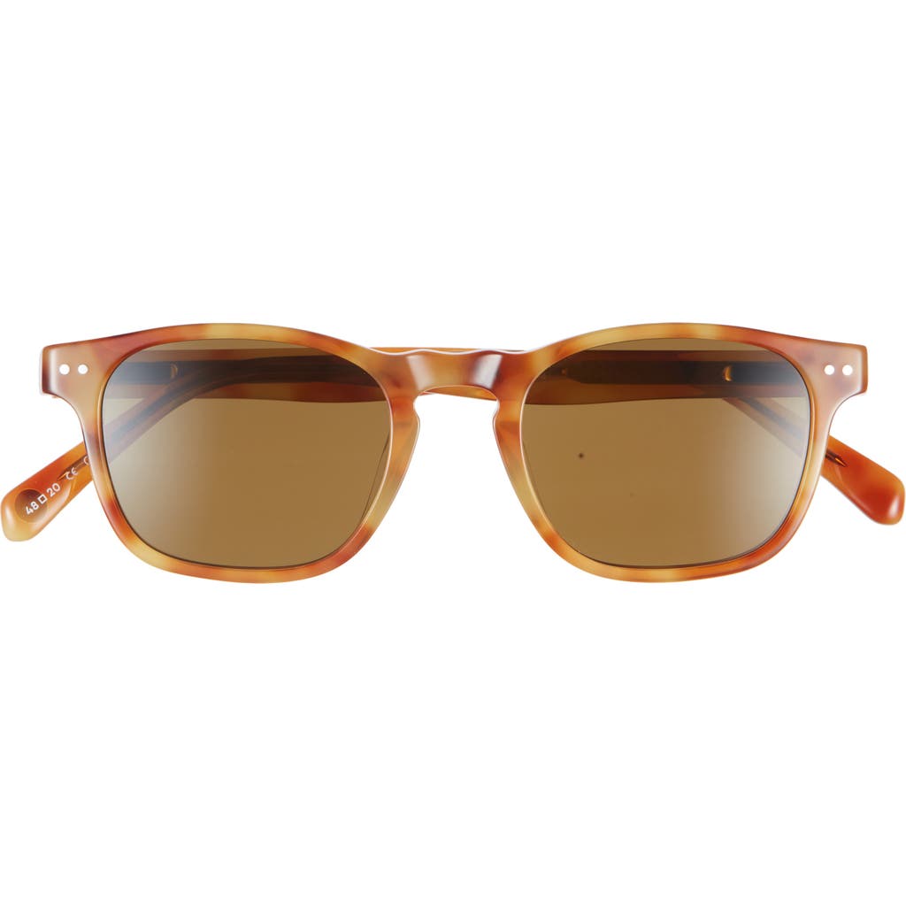 Eyebobs Old Sport 47mm Polarized Square Sunglasses In Blonde Tortoise