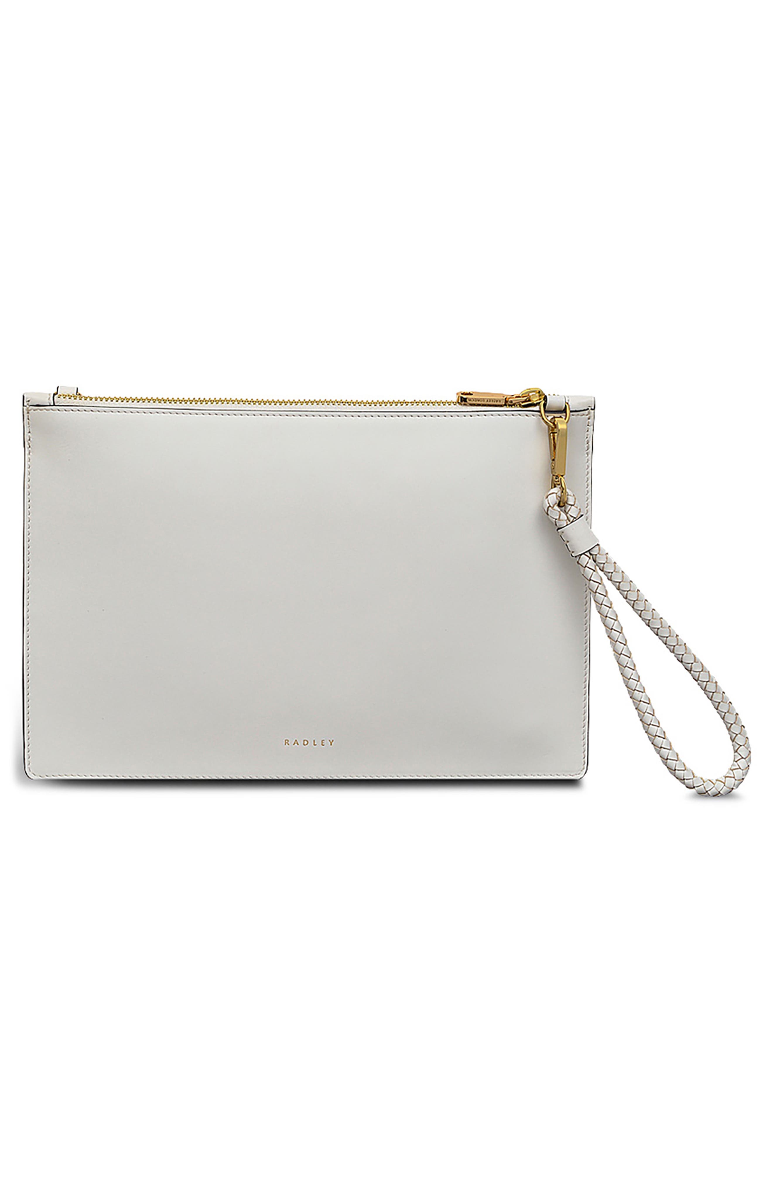 Radley x Kentucky Derby Lily Medium Leather Crossbody Bag, Alternate, color, Chalk