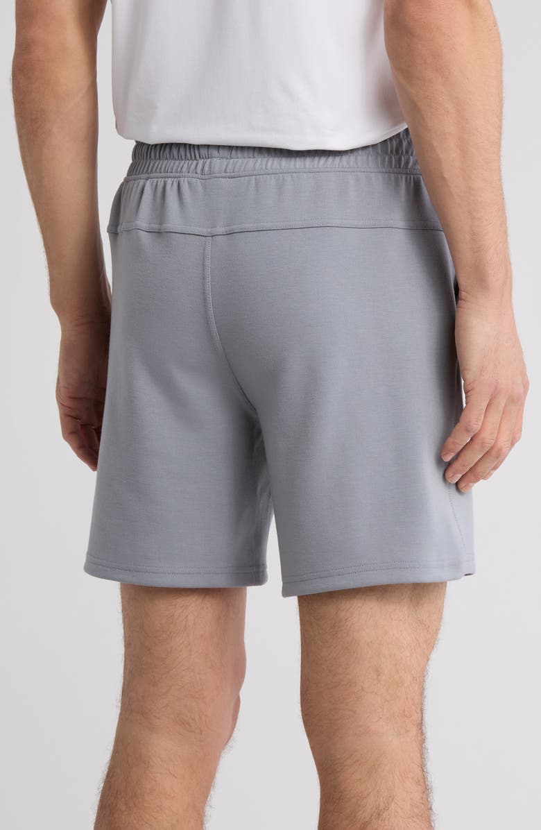 90 DEGREE BY REFLEX All Day Ace Scuba Knit 7-Inch Shorts, Alternate, color, Weathervane