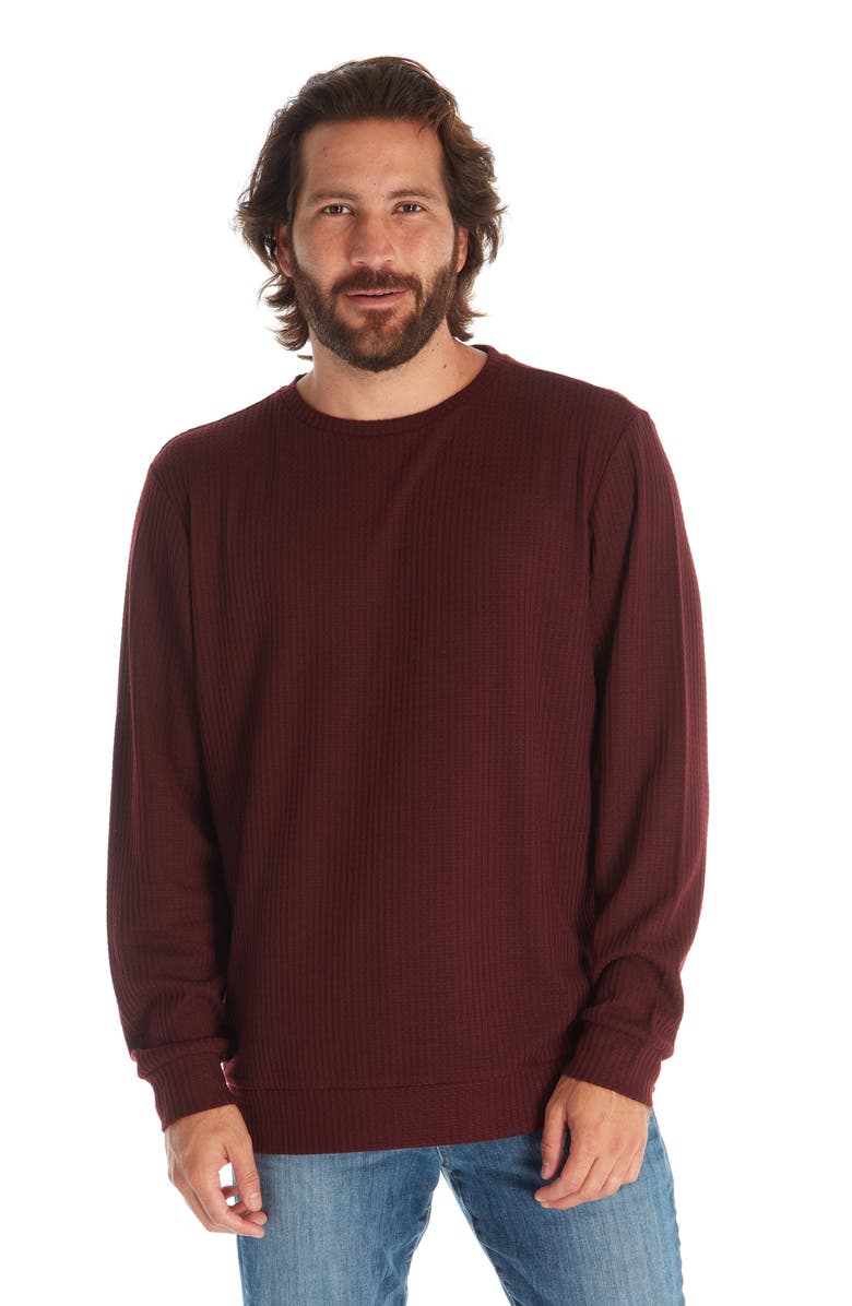 PX Saul Long Sleeve Thermal T-Shirt, Alternate, color, Burgundy
