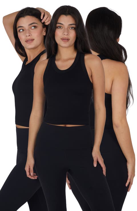 3-Pack Seamless Crop Tanks