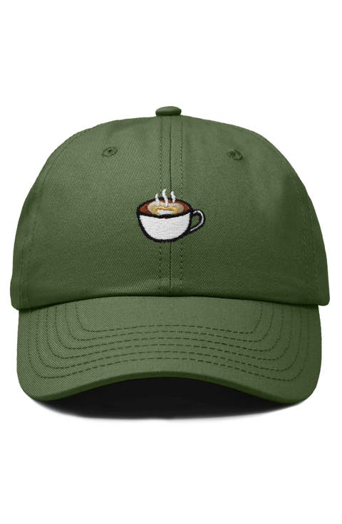 Cappuccino Embroidered Casual Cap