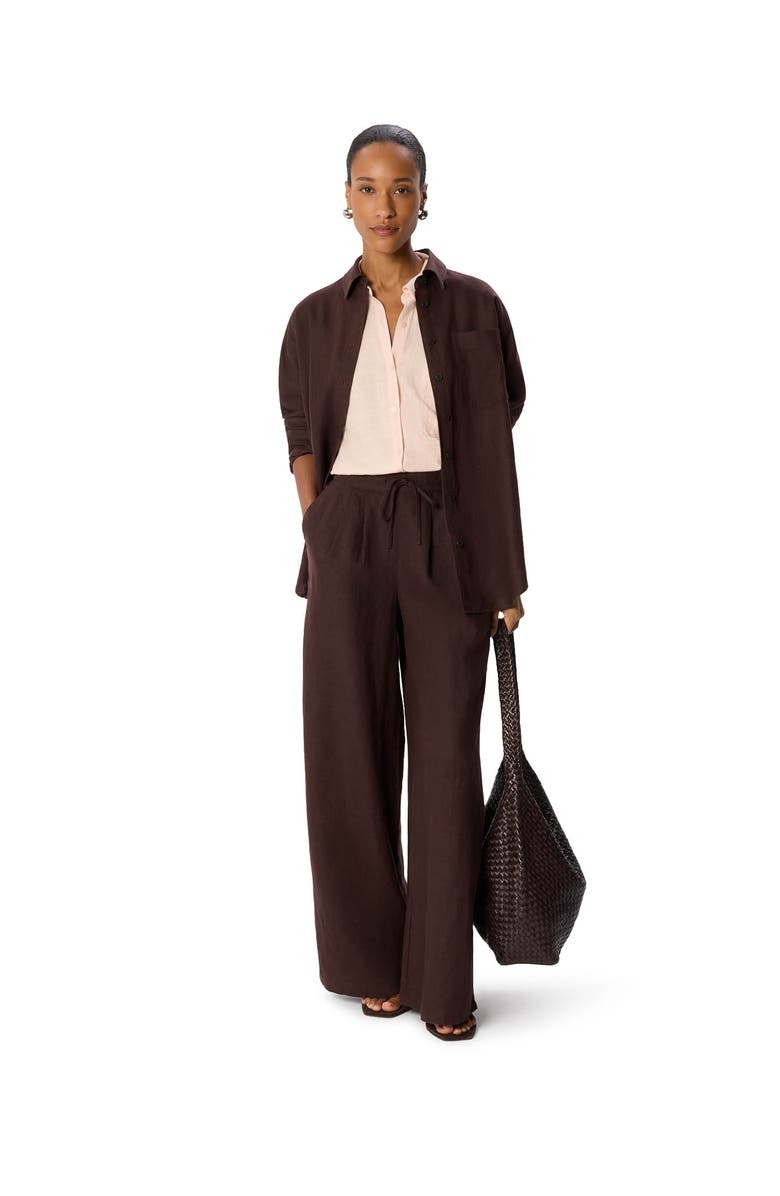 Whistles Nicola Textured Shirt, Main, color, Pale Pink