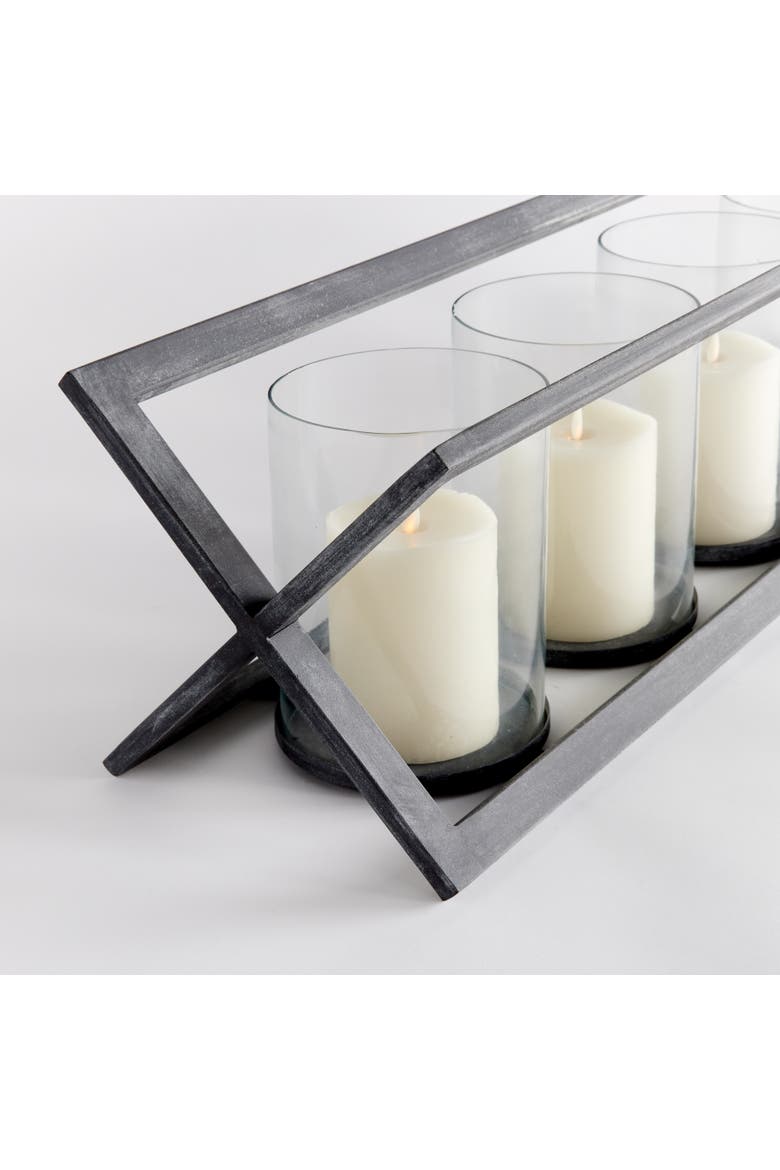 Baxton 5-Pillar Candle Holder, Alternate, color, Black