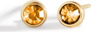 Mint & Lily Birthstone Bezel Studs