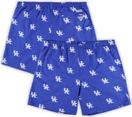 Columbia Men's Columbia Royal Kentucky Wildcats Big & Tall Backcast II Allover Print Logo Omni-Shade Shorts