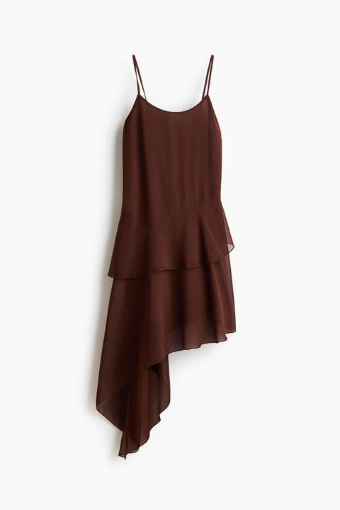Asymmetric Chiffon Dress