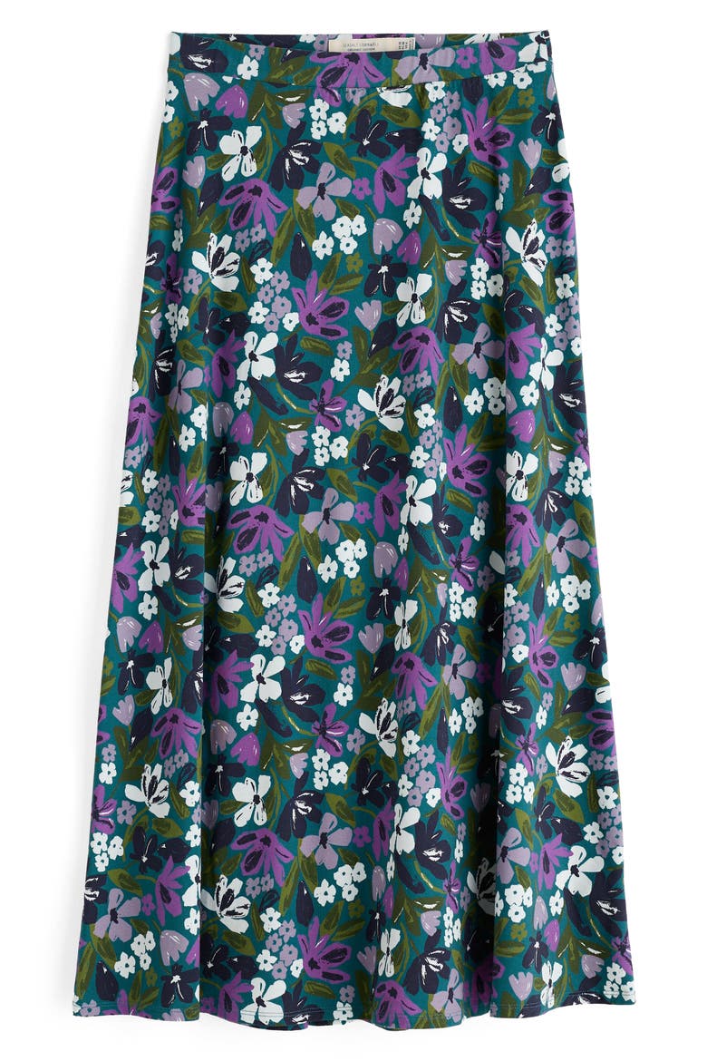 Rose Floral A-Line Skirt, Alternate, color, CRAYON FLORAL DARK DRIFT