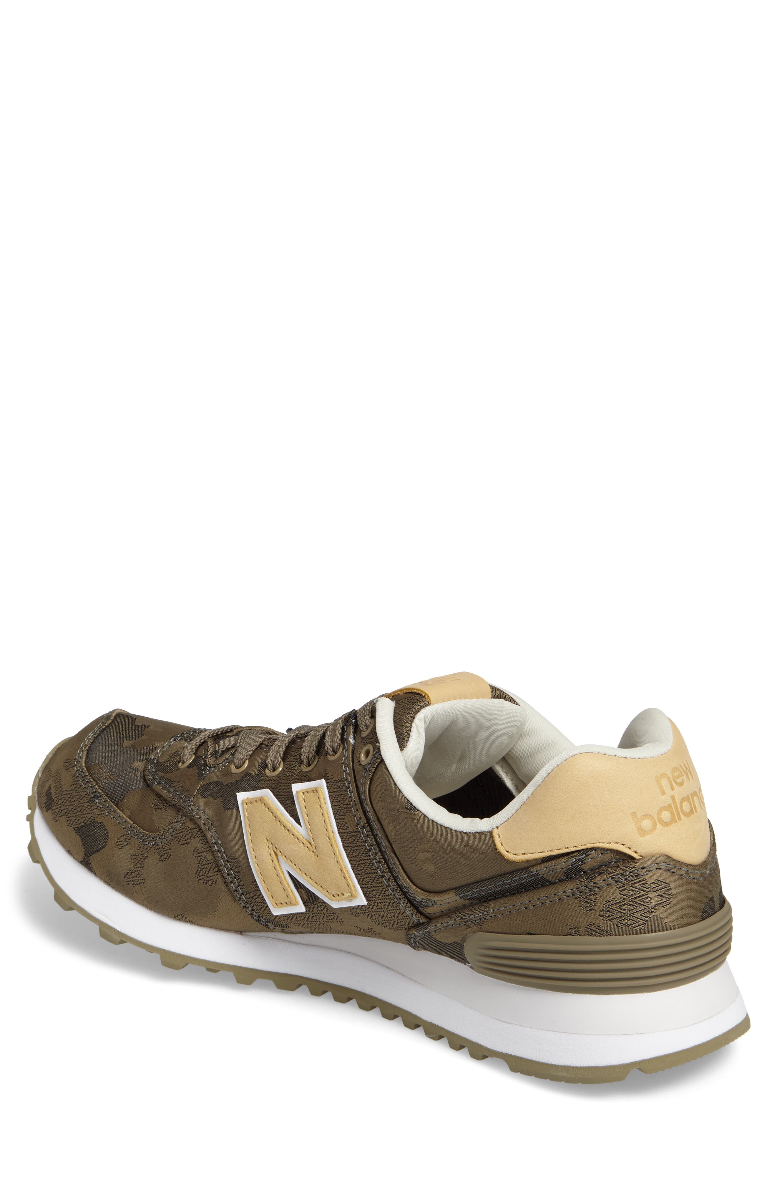 New Balance 574 Camo Sneaker, Alternate, color, 