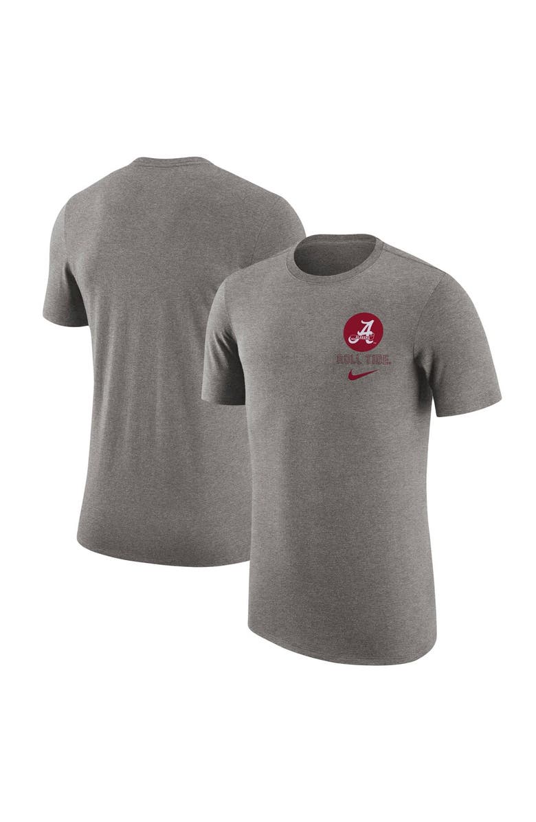 Nike Men's Nike Heather Gray Alabama Crimson Tide Retro Tri-Blend T-Shirt, Alternate, color, 