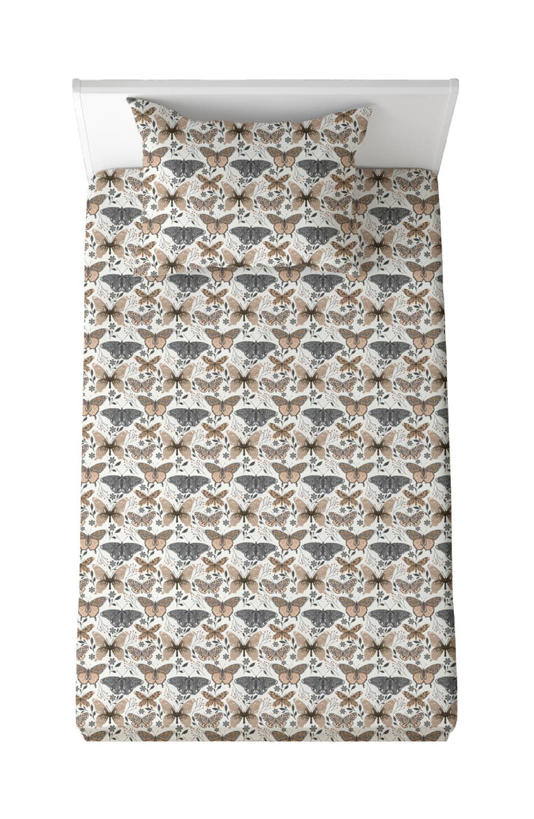 Fletch Flutter Twin Sheet Set, Main, color, Beige