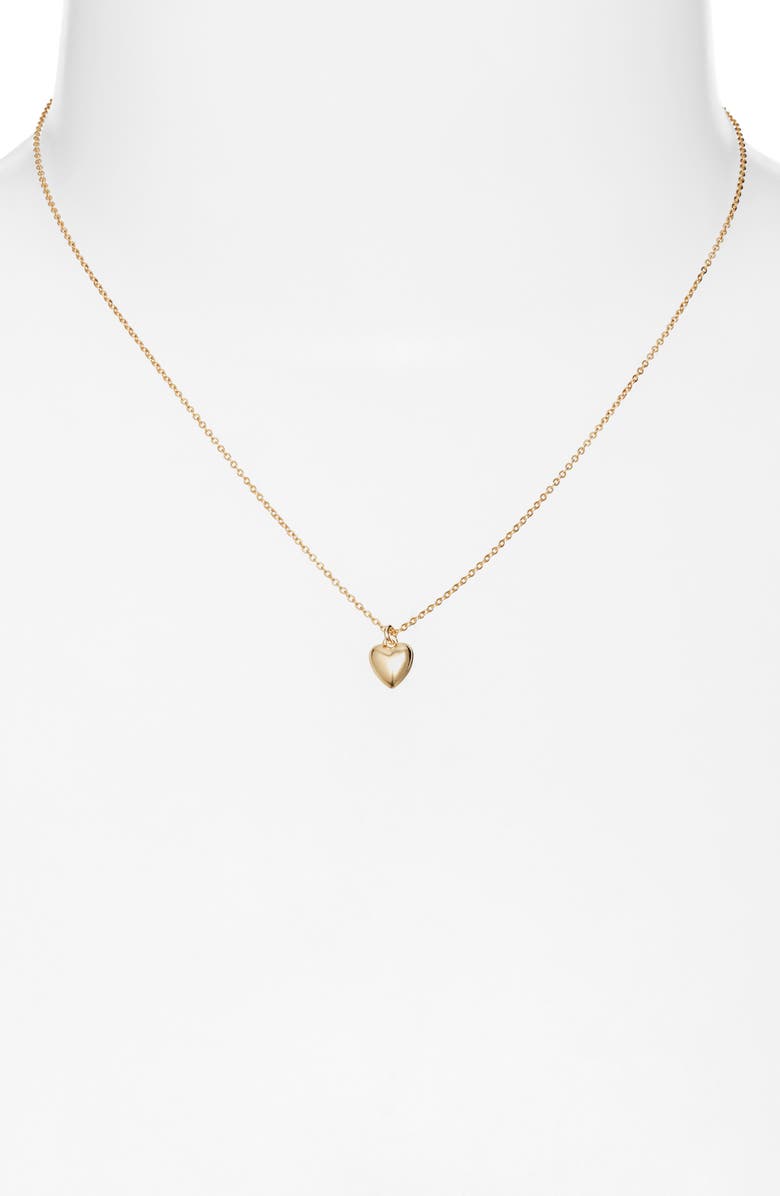 Set & Stones Romee Heart Pendant Necklace, Alternate, color, Gold