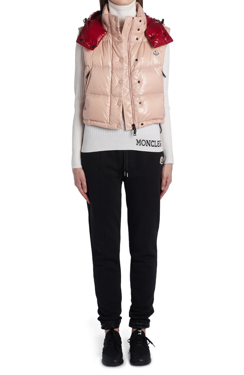 Moncler Alpiste Down Hooded Puffer Vest, Alternate, color, 