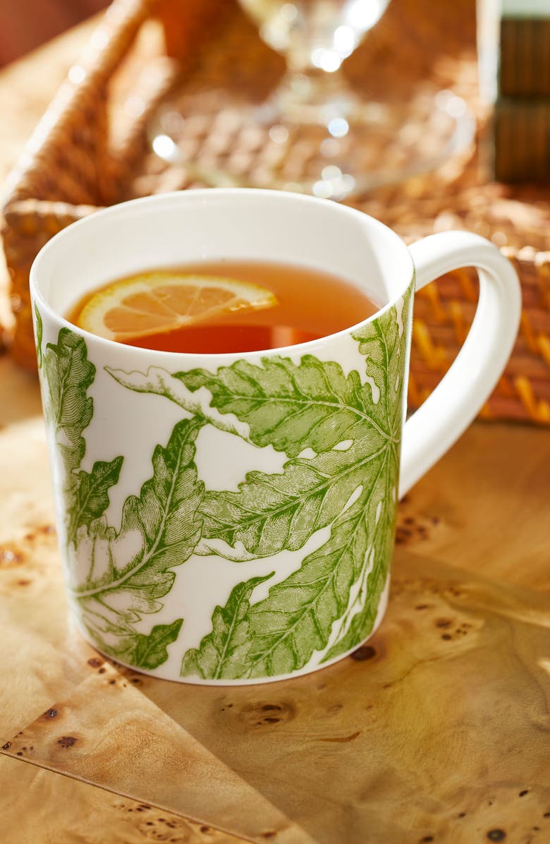 Caskata Freya Mug - Porcelain - Set 4, Alternate, color, Green