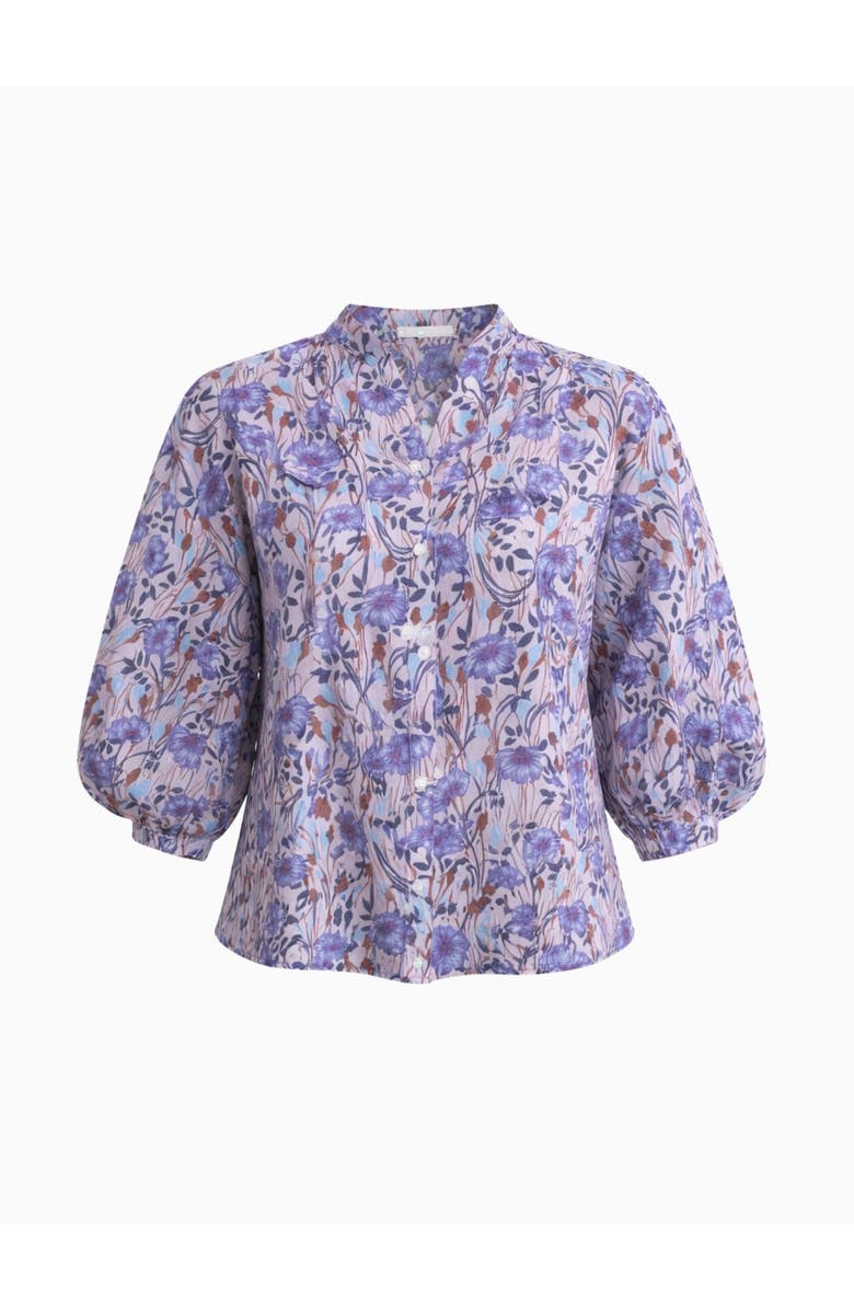 Rebecca Taylor Daphne Blouse, Alternate, color, Iris Multi