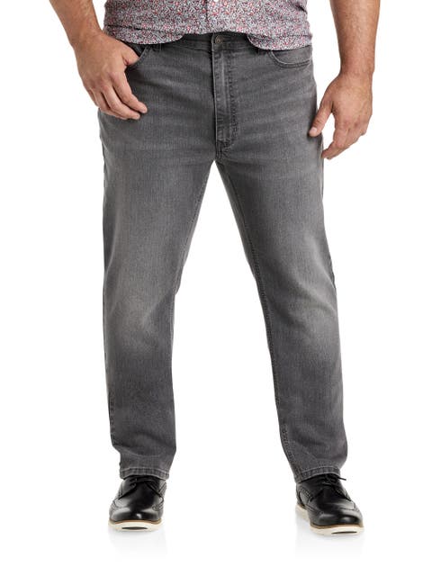 Grey Tapered-Fit Jeans